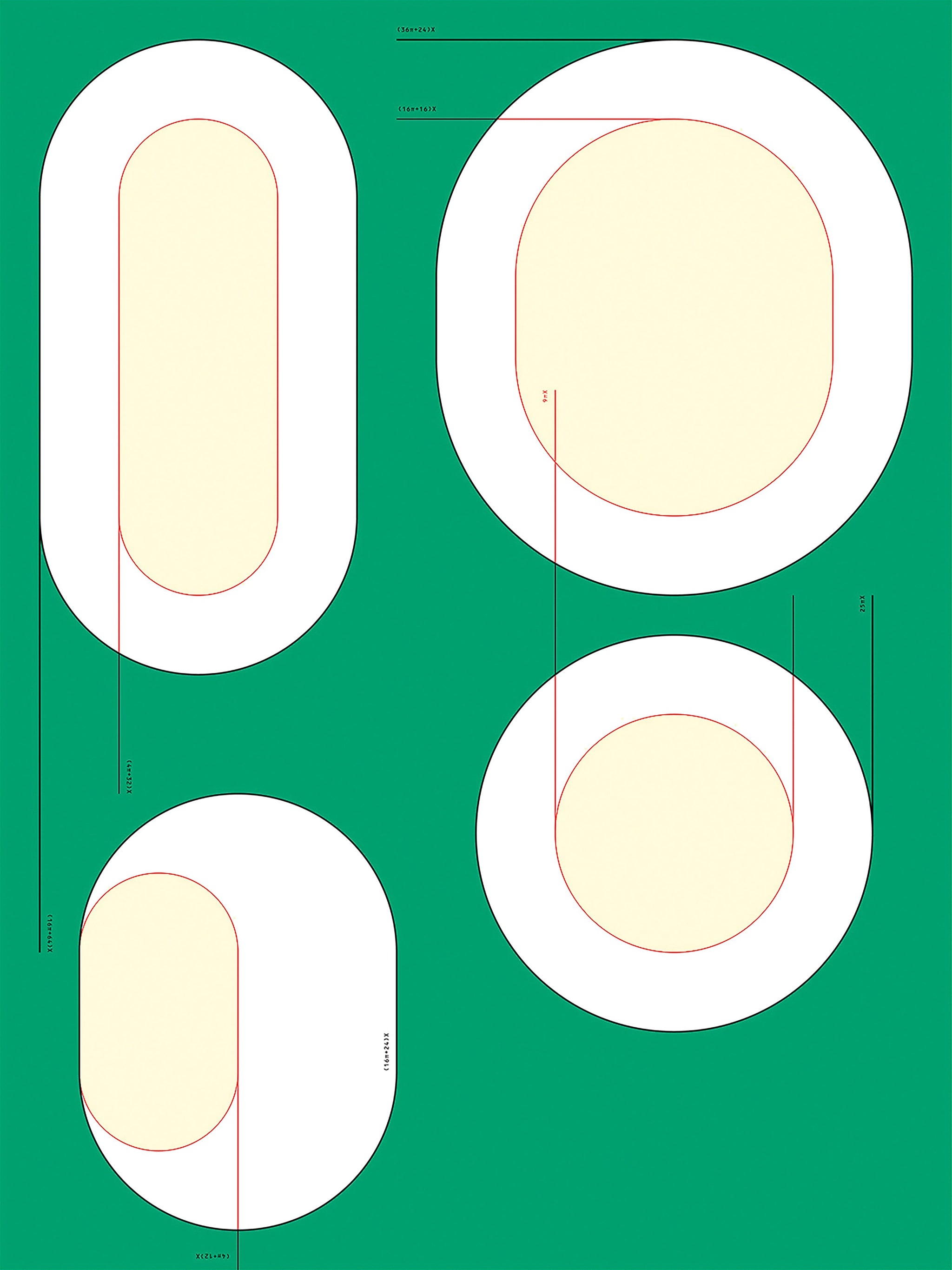 困ったこと – 半円と矩形